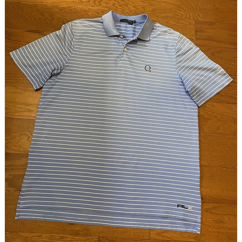 RLX Ralph Lauren Short‎ Sleeve Golf Polo PGA Quail Hollow Shirt Men's XL